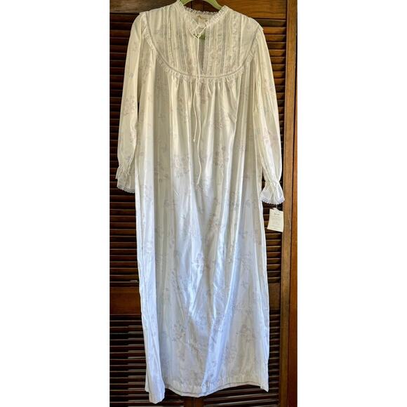 Vintage Barbizon Cuddleskin Lilac Nightgown Santin Cotton Size Lg NEW w tags3083 - Picture 11 of 14